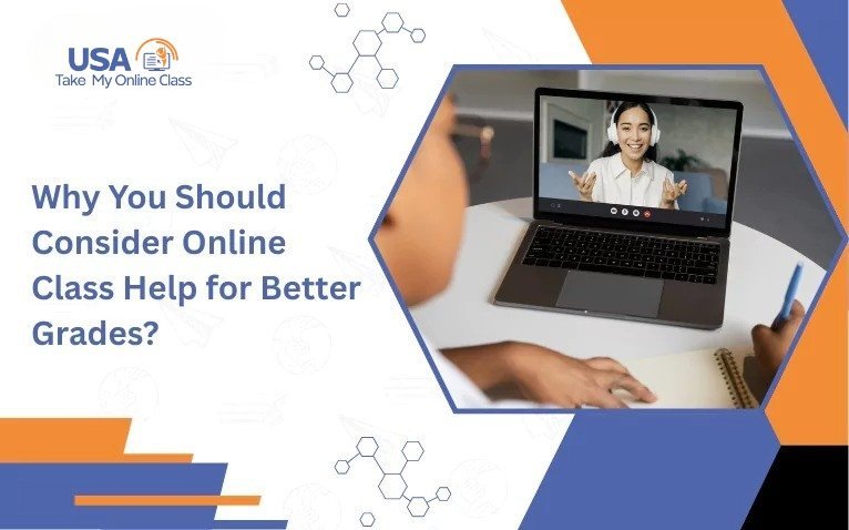 Student taking notes during a virtual session, highlighting the benefits of Online Class Help for Better Grades.