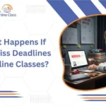 Banner showing a stressed student in front of a laptop with missed deadlines on the wall