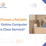 Student researching how to choose a reliable take my online computer science class service