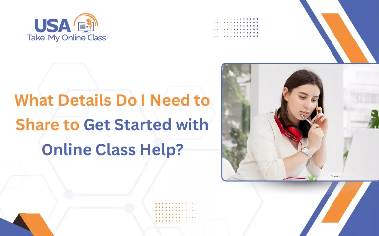 Student on laptop reviewing notes to get started with online class help