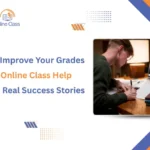 Student achieving real results learning how to improve grades with online class help